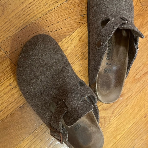 Felted wool Birkenstock clogs, sz 40 - Picture 4 of 6